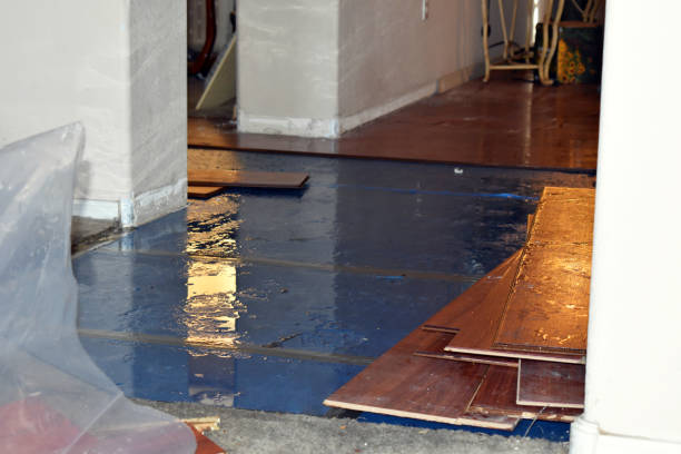 Professional Flood Cleanup technician working in Crump, TN